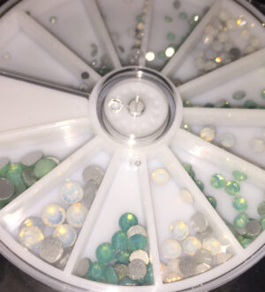 Frosted stones White & Green - wheel