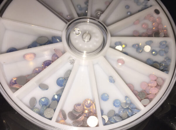 Frosted stones Pink & Blue- wheel