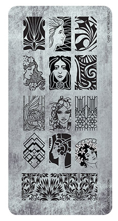 Stamping plade Art Nuveau