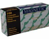 Magnetic Nitril Gloves Handsker 100stk Black flere størrelser - small